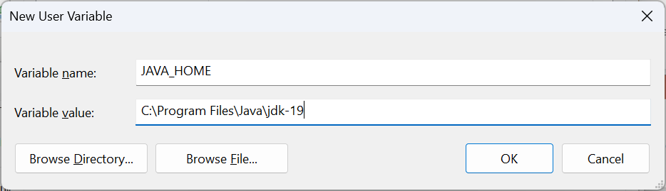 java installed home directory